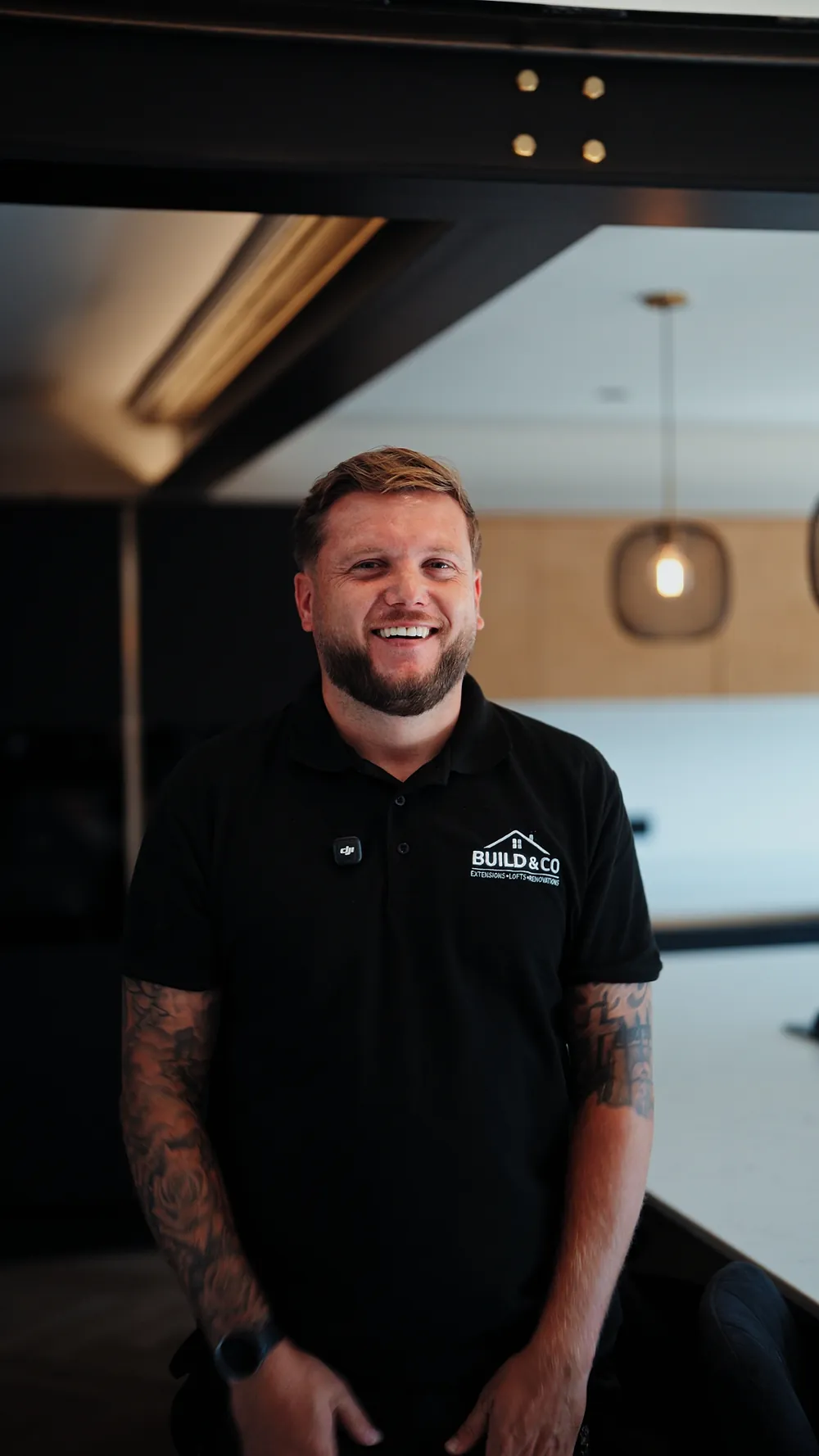 Rob Georgeson, owner of Build & Co, in the kitchen of his own finished house in Worthing